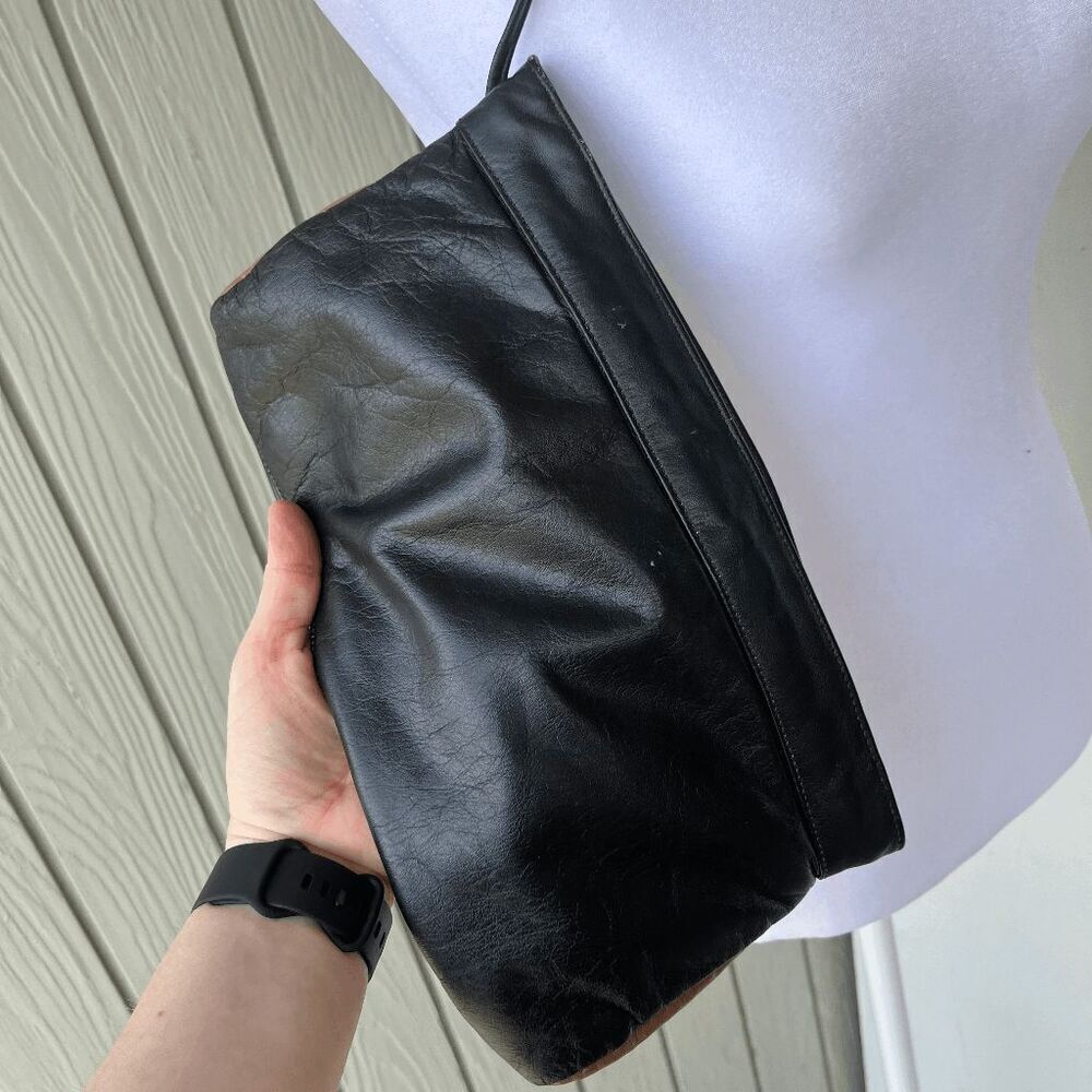 Vintage 70s Juliette Originals Leather Colorblock Crossbody Bag Purse - Picture 6 of 9
